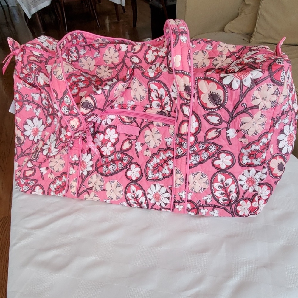 Nwt Vera Bradley Large Duffel Blush Pink